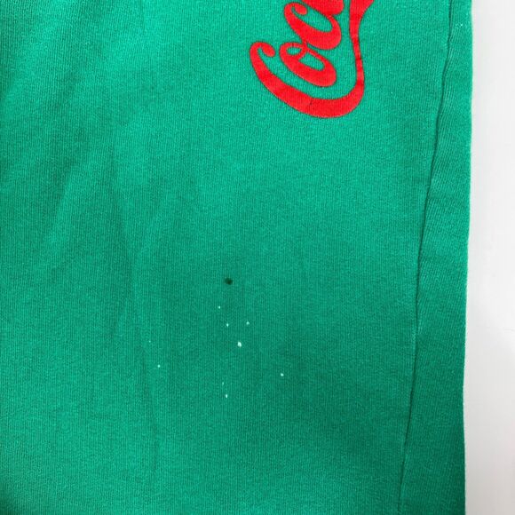 Vintage 90s COCA COLA Sweatpants Green Comfy Joggers Men’s L **READ** - Picture 3 of 9